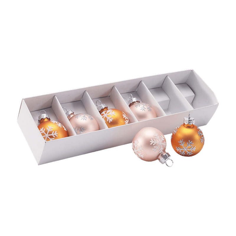 Ensemble de boules de Noël en verre de qualité supérieure.
