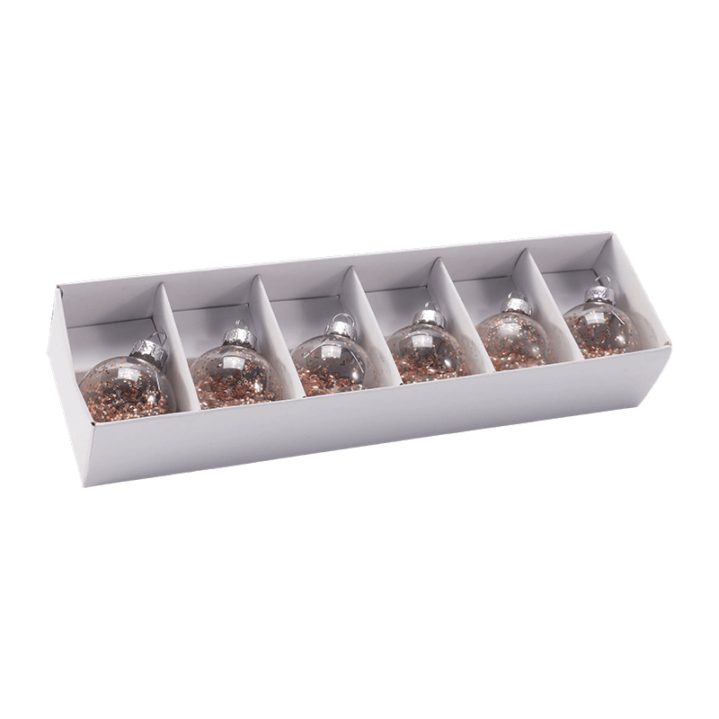 Ensemble d'ornements de boule de Noël en verre festif