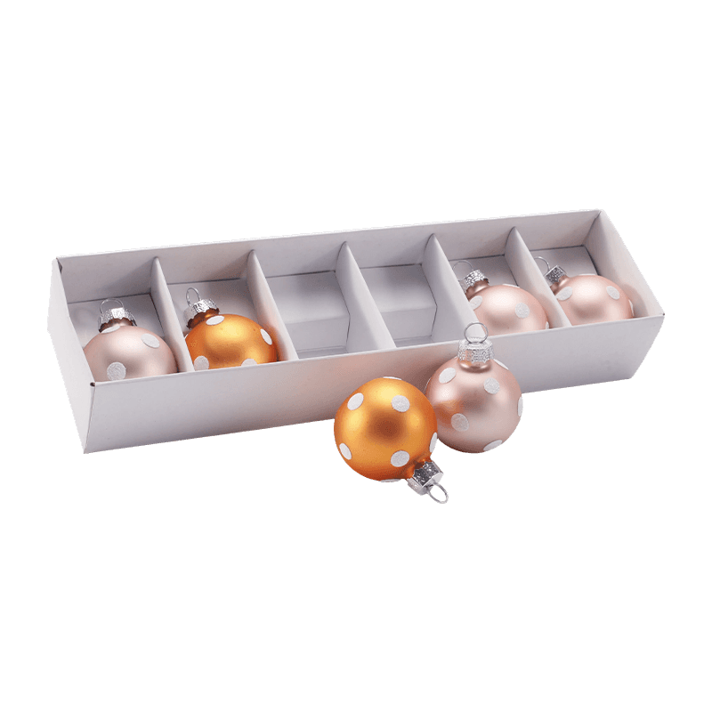 Ensemble d'ornements de boule de Noël en verre festif