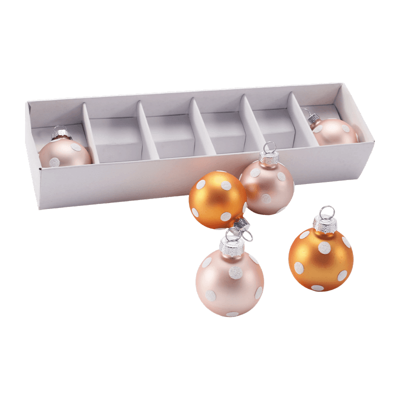 Ensemble d'ornements de boule de Noël en verre festif