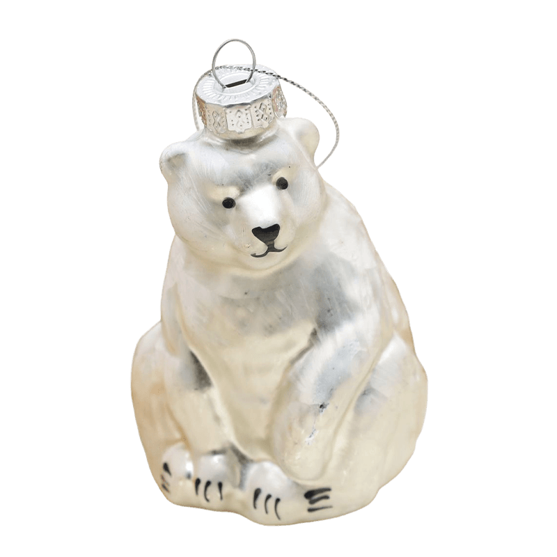 Ornement de Noël en verre en forme d'animal, décoration suspendue