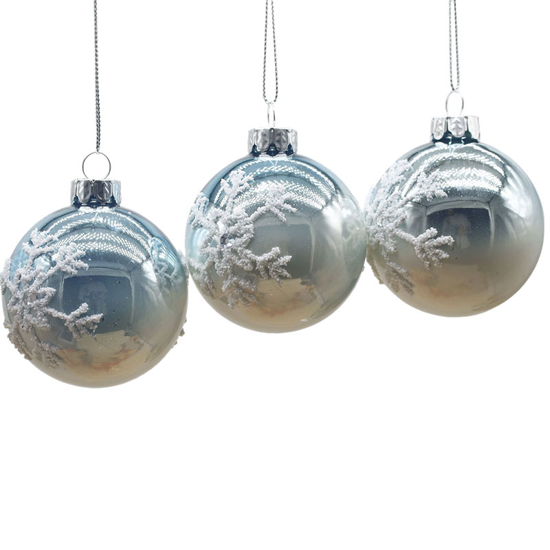 Boule de verre décorative de Noël d'intérieur 8 × 8 × 8 cm